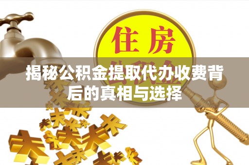 黄骅揭秘公积金提取代办收费背后的真相与选择