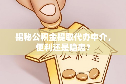 黄骅揭秘公积金提取代办中介，便利还是隐患？