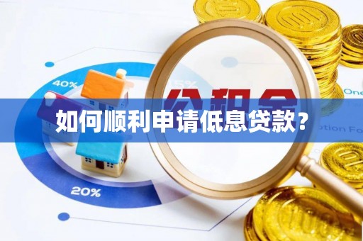 黄骅如何顺利申请低息贷款？