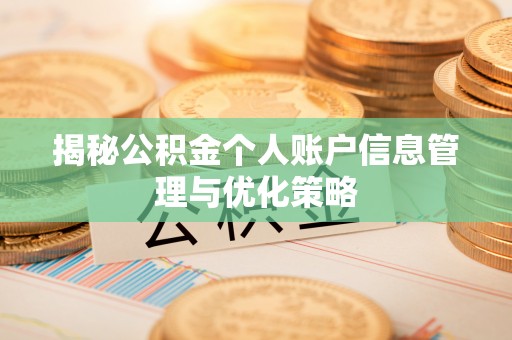 黄骅揭秘公积金个人账户信息管理与优化策略