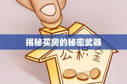黄骅揭秘买房的秘密武器
