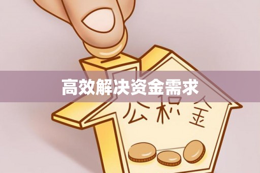 黄骅高效解决资金需求