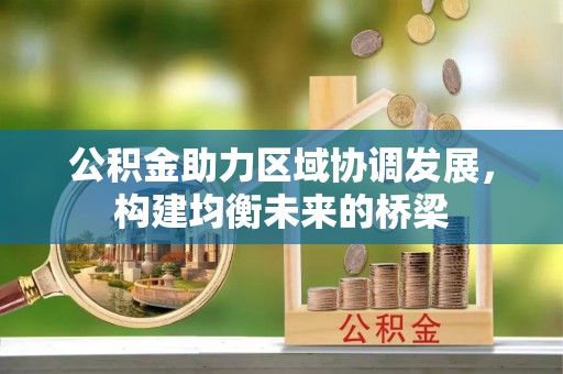 黄骅公积金助力区域协调发展，构建均衡未来的桥梁