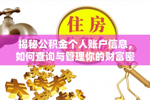 黄骅揭秘公积金个人账户信息，如何查询与管理你的财富密码