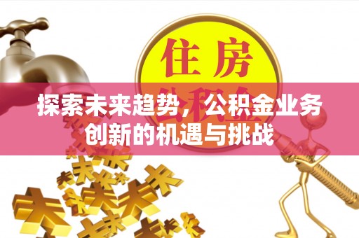 黄骅探索未来趋势，公积金业务创新的机遇与挑战