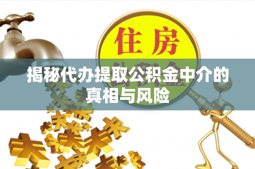黄骅揭秘代办提取公积金中介的真相与风险
