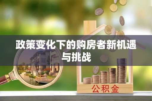 黄骅政策变化下的购房者新机遇与挑战
