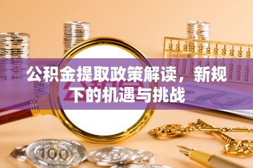 黄骅公积金提取政策解读，新规下的机遇与挑战