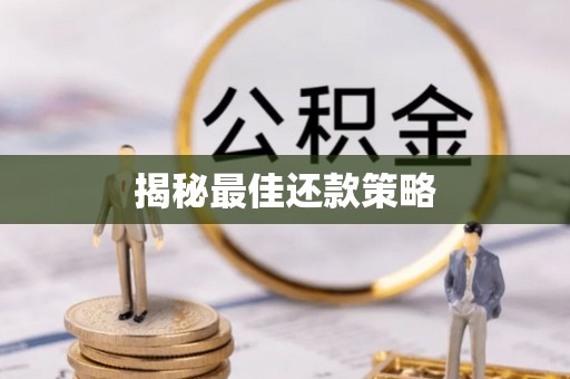 黄骅揭秘最佳还款策略