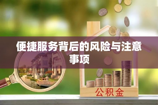黄骅便捷服务背后的风险与注意事项